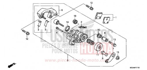 PARKING BRAKE CALIPER VFR1200XDH de 2017